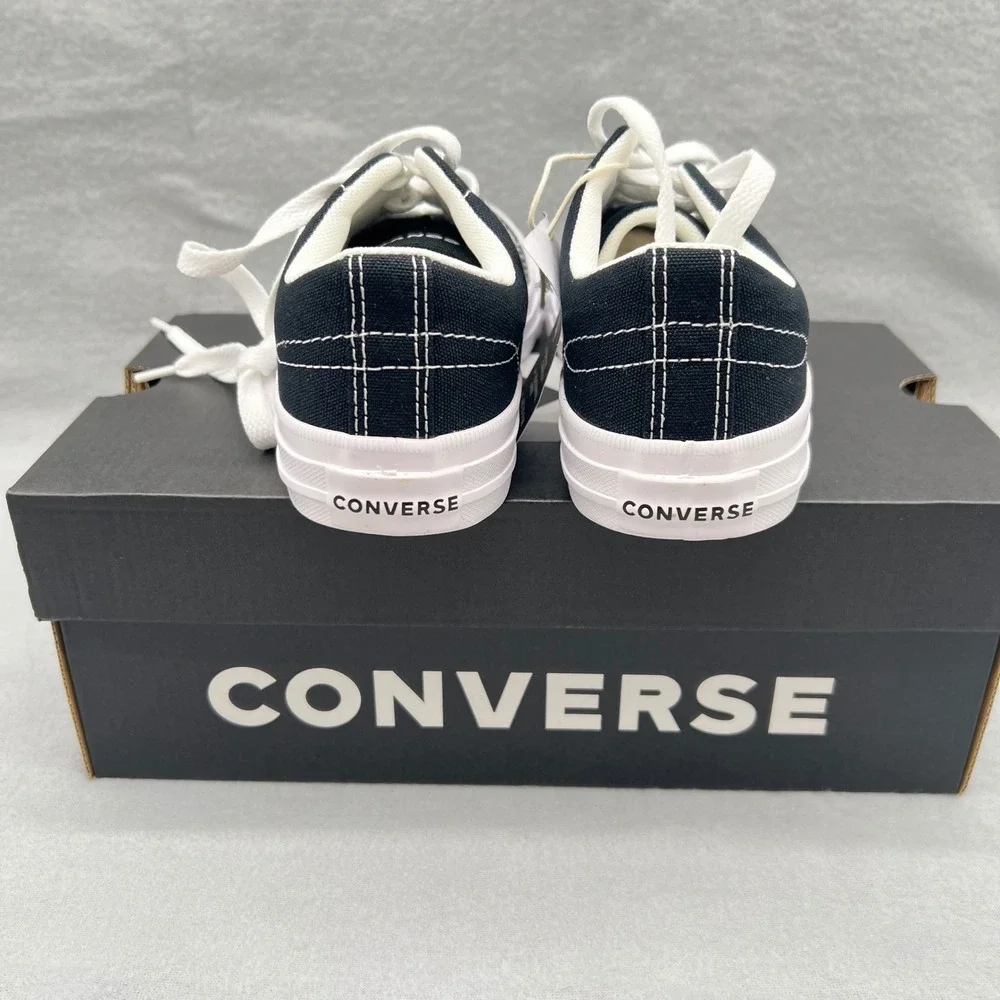 Converse Day One Classic Ox Black White Canvas Sneakers A15625C M 4 W 5.5